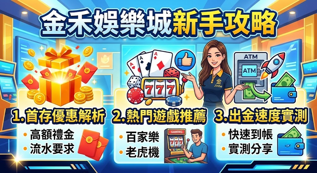 搶先體驗熱門遊戲！馬上加入金禾娛樂城，開啟你的贏錢之旅！